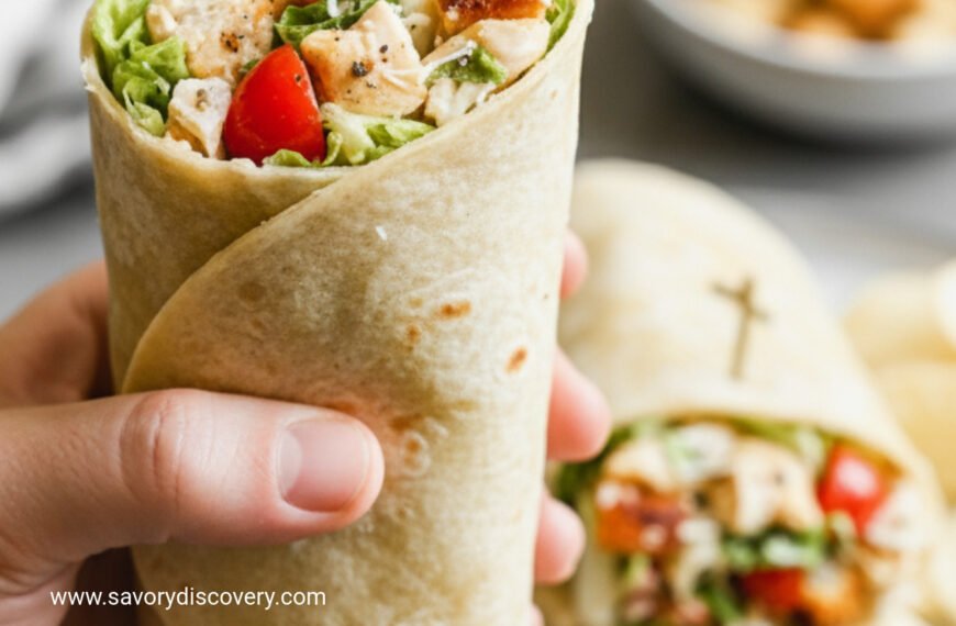 Chicken Caesar Wraps for Lunch