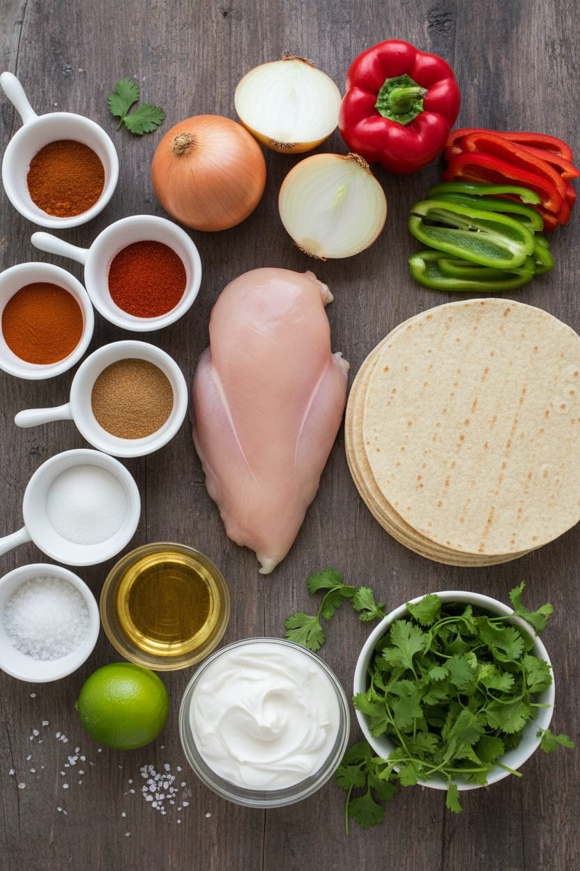 Easy Chicken Fajitas on a Sheet Pan