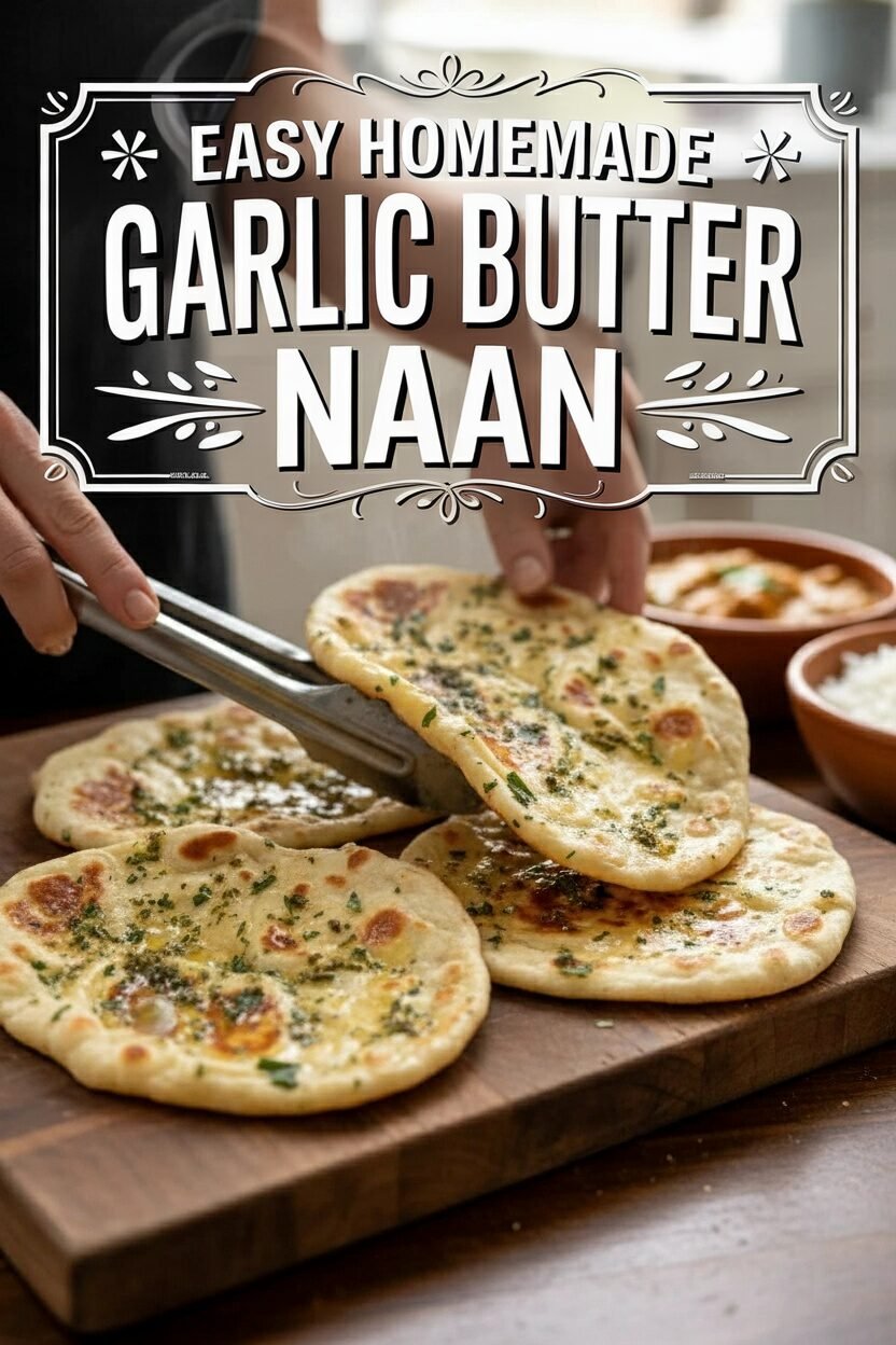 Easy Homemade Garlic Butter Naan