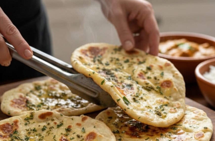 Easy Homemade Garlic Butter Naan