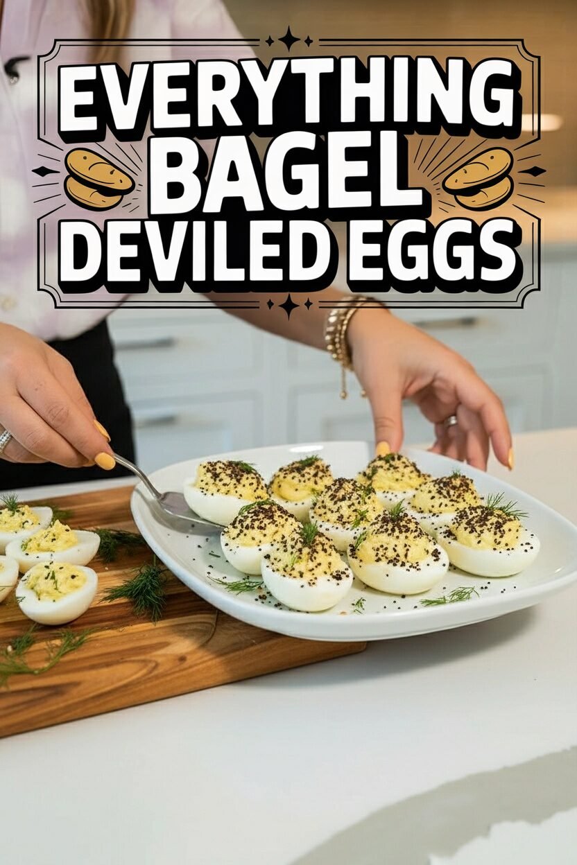 Everything Bagel Deviled Eggs