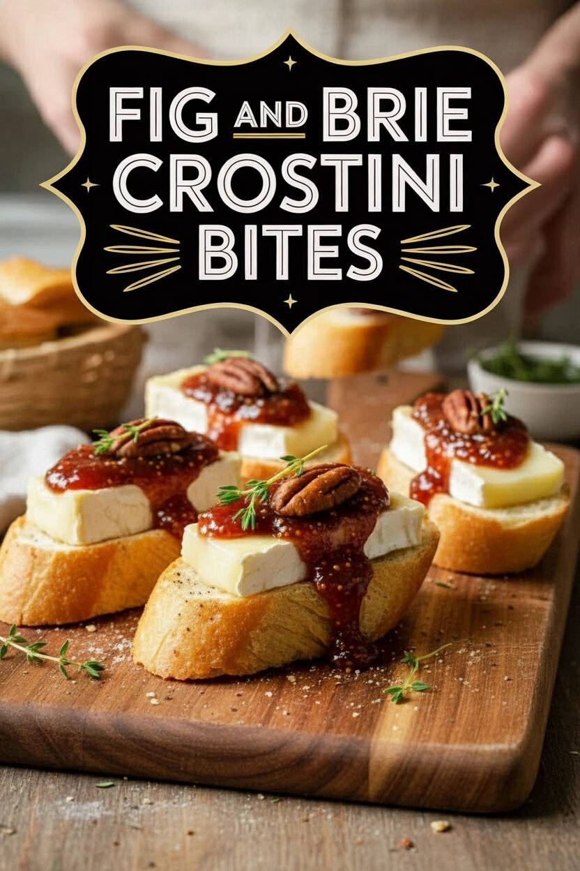 Fig and Brie Crostini Bites