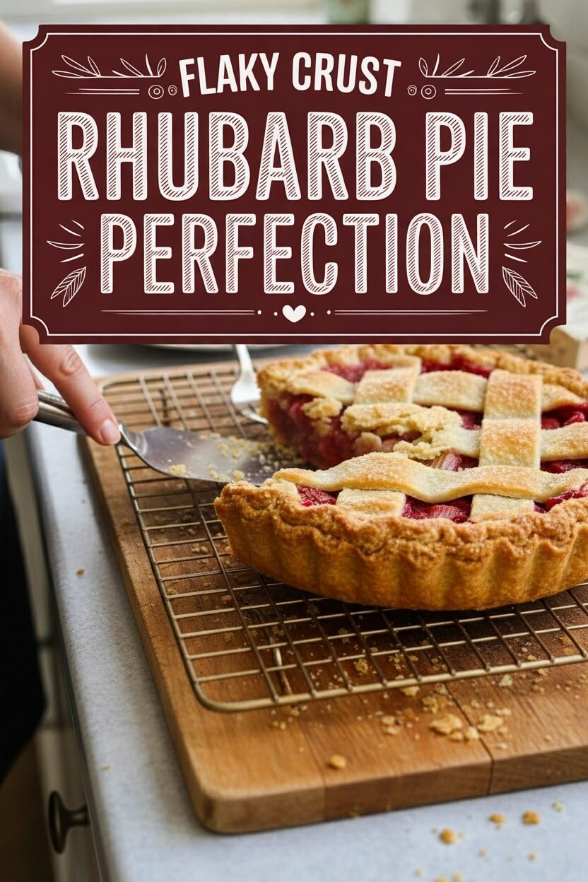 Flaky Crust Rhubarb Pie Perfection