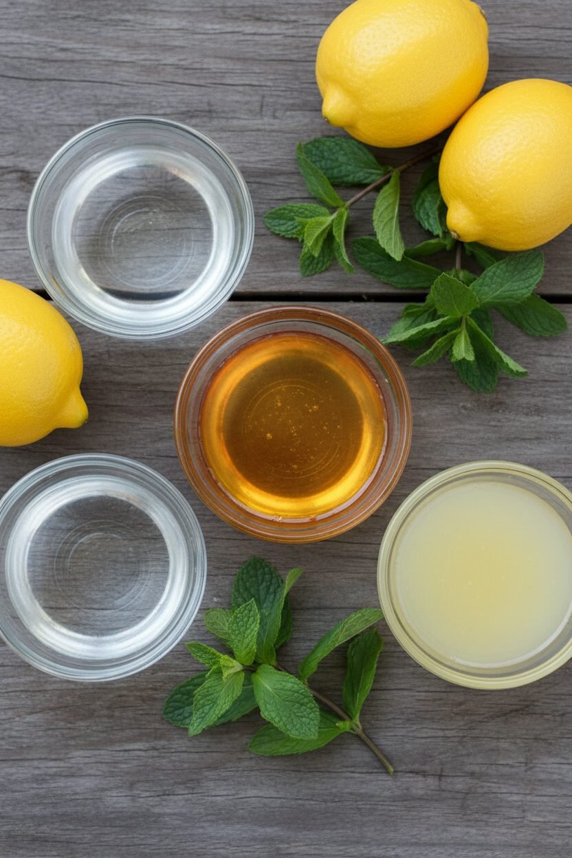 Fresh Mint and Lemon Summer Cooler