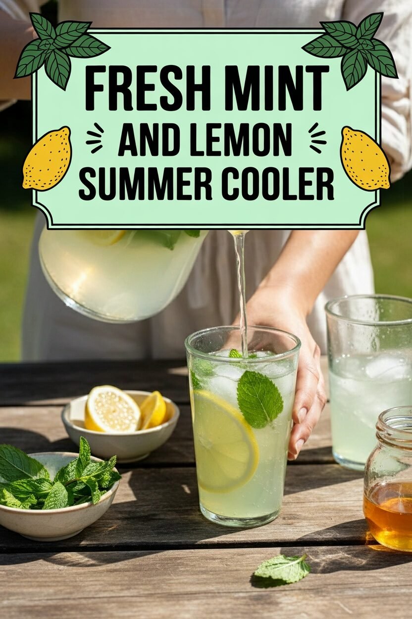 Fresh Mint and Lemon Summer Cooler