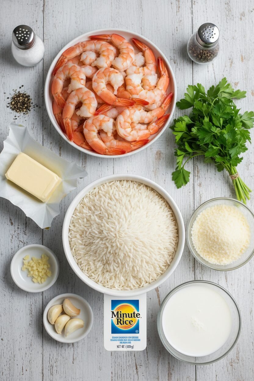 Garlic Butter Shrimp with Fluffy Rice