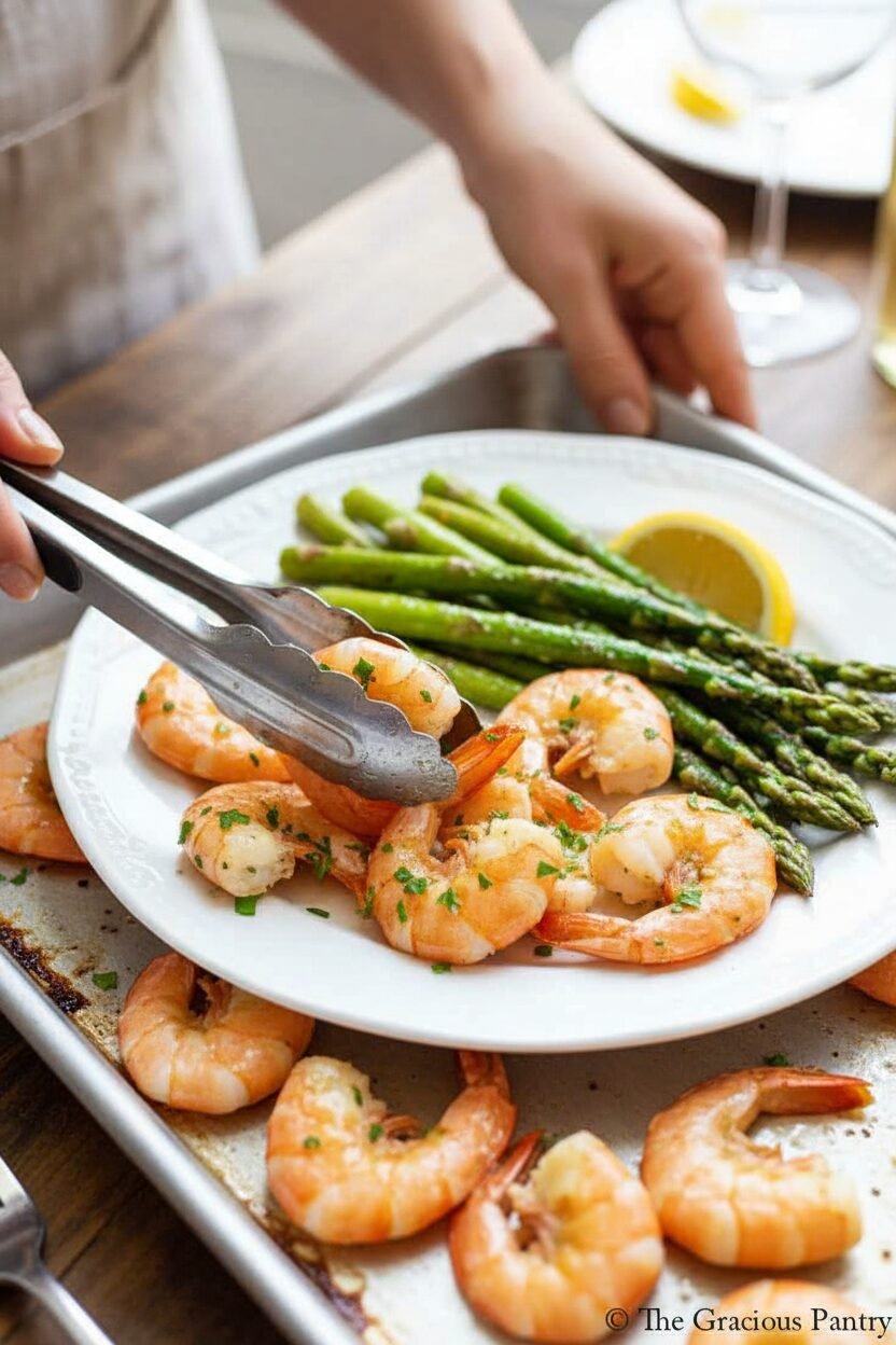 Garlic Butter Shrimp with Roasted Asparagus