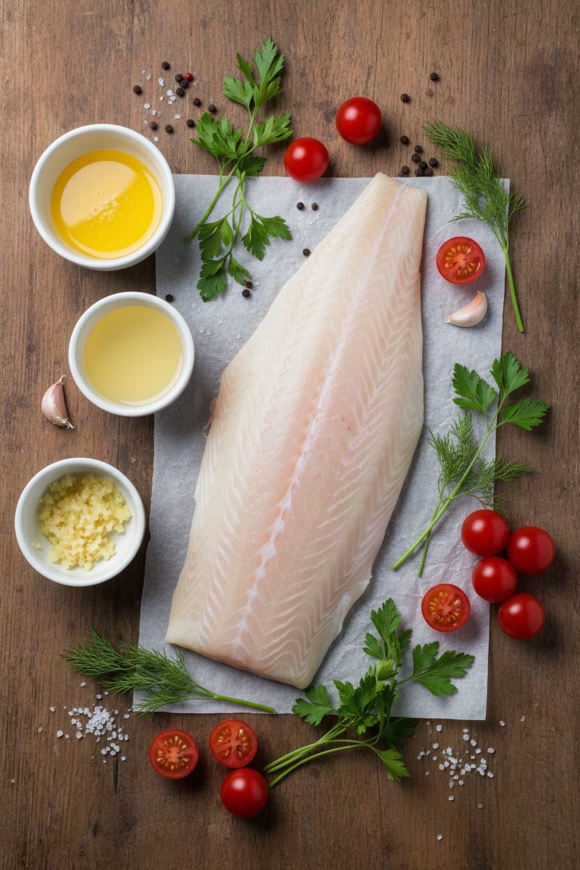 Garlic Herb Butter Roasted Cod