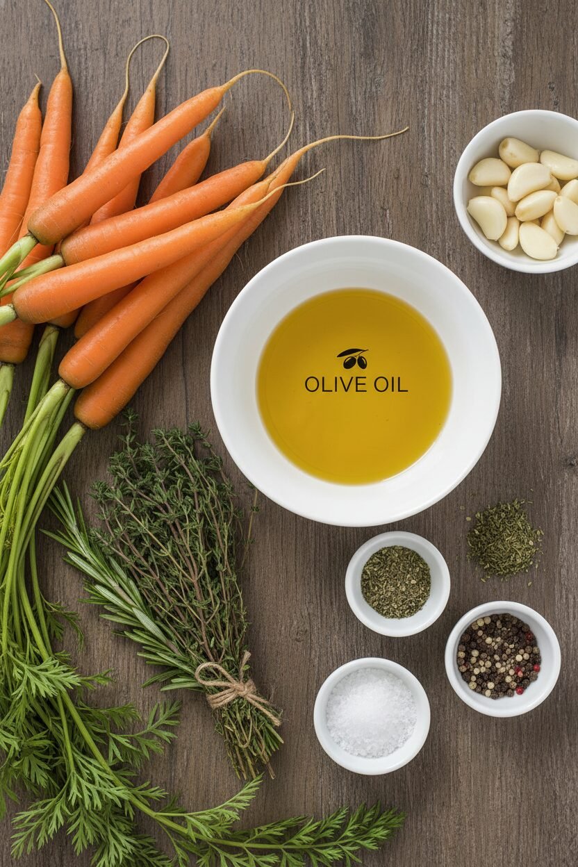 Garlic Herb Roasted Carrot Medley