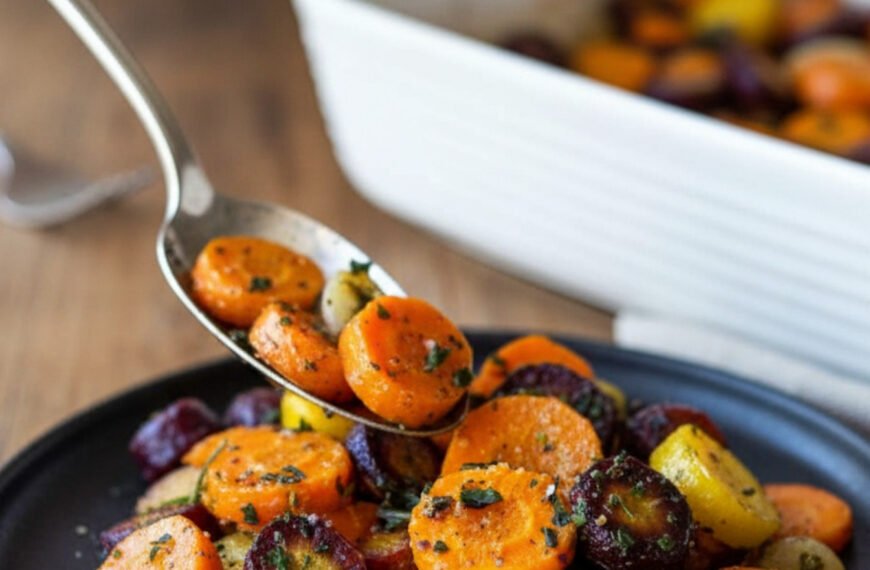 The Ultimate Garlic Herb Roasted Carrots