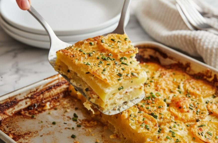 Garlic Lovers Sheet Pan Scalloped Potatoes