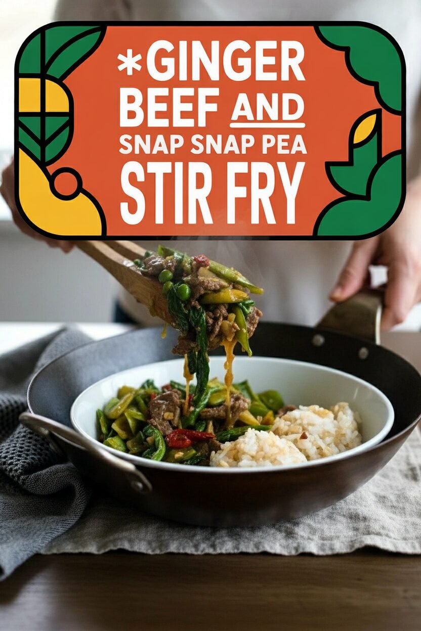 Ginger Beef and Snap Pea Stir Fry