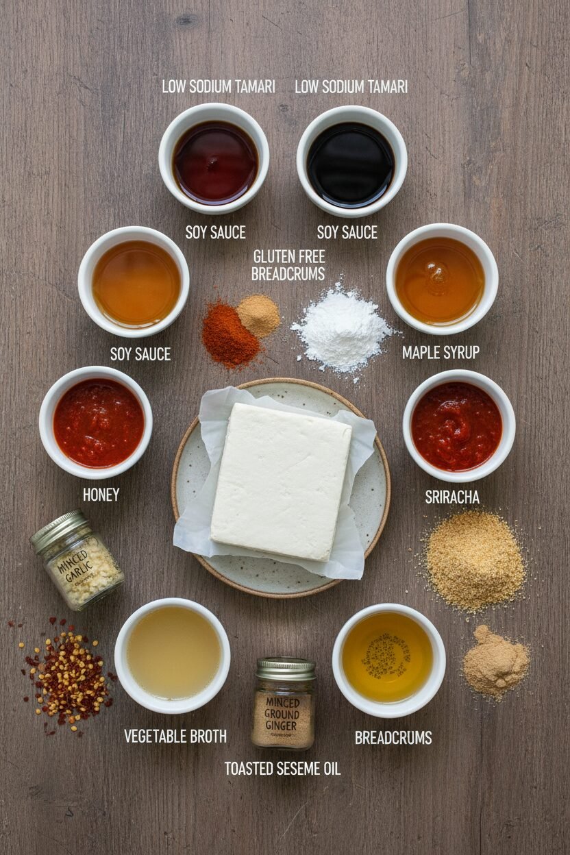 Ginger Glazed Crispy Air Fryer Tofu