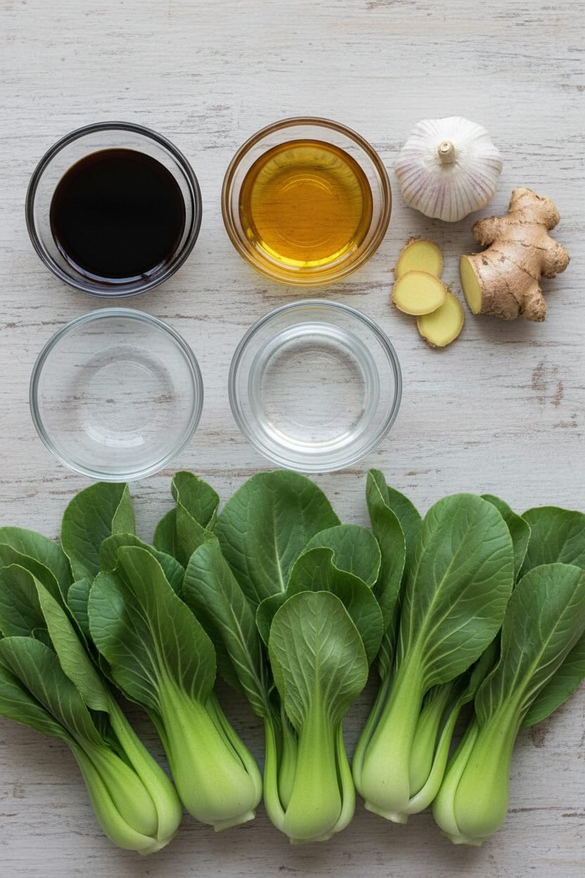 Ginger Soy Glazed Bok Choy