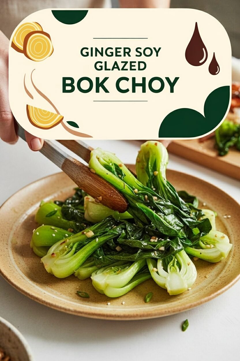 Ginger Soy Glazed Bok Choy