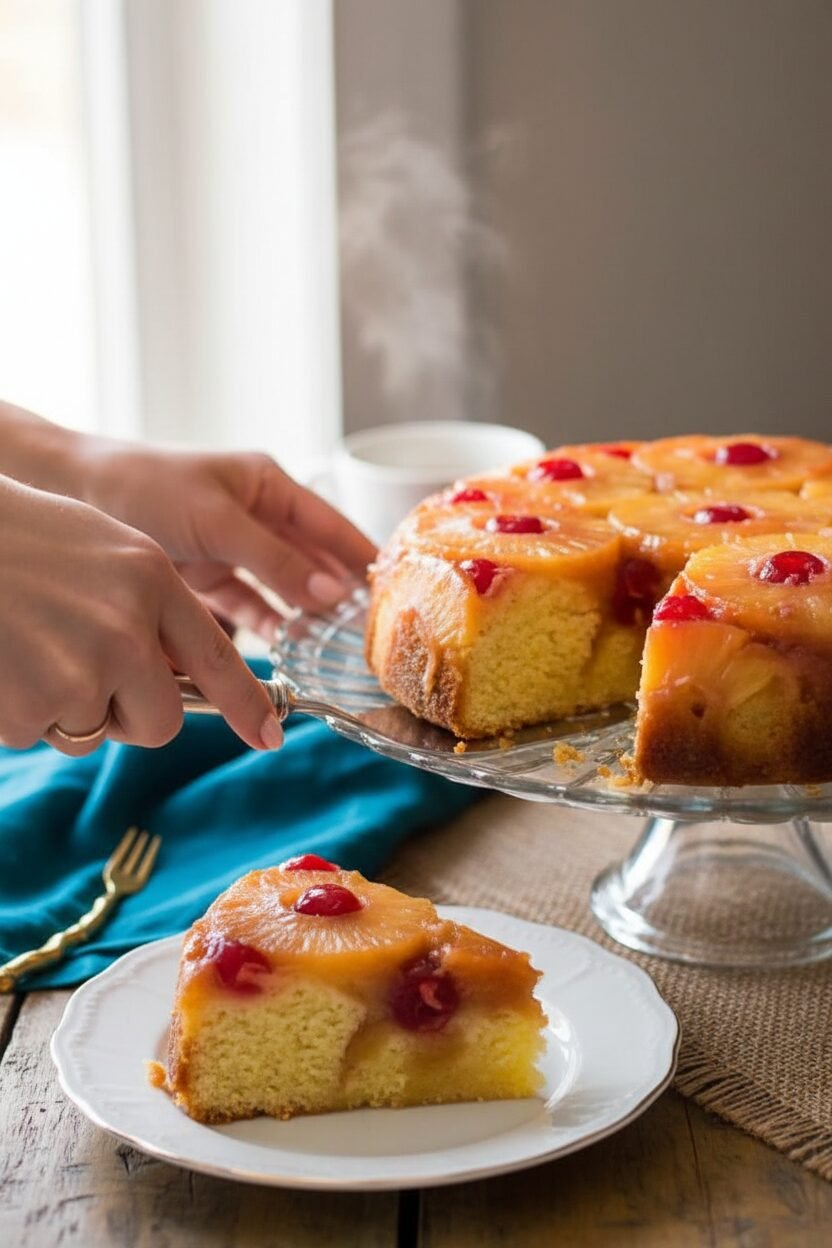 Golden Pineapple Caramel Cake