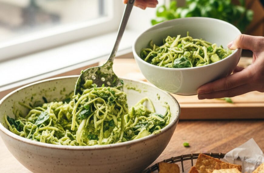 TikTok Inspired Green Goddess Salad with Chips