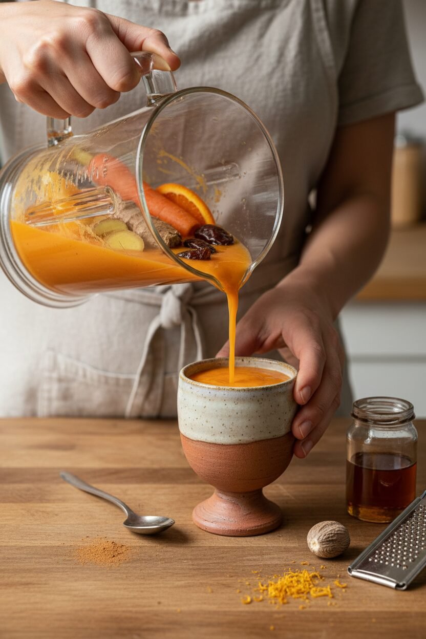 Gut Healing Carrot Ginger Smoothie
