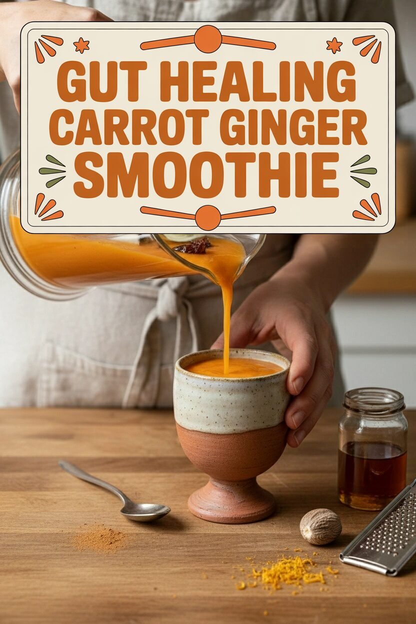 Gut Healing Carrot Ginger Smoothie