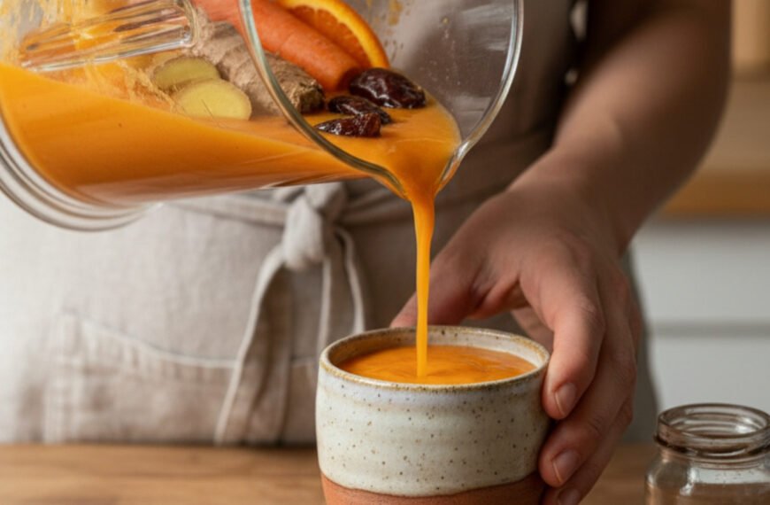 Best Ever Carrot Ginger Smoothie for Gut Health