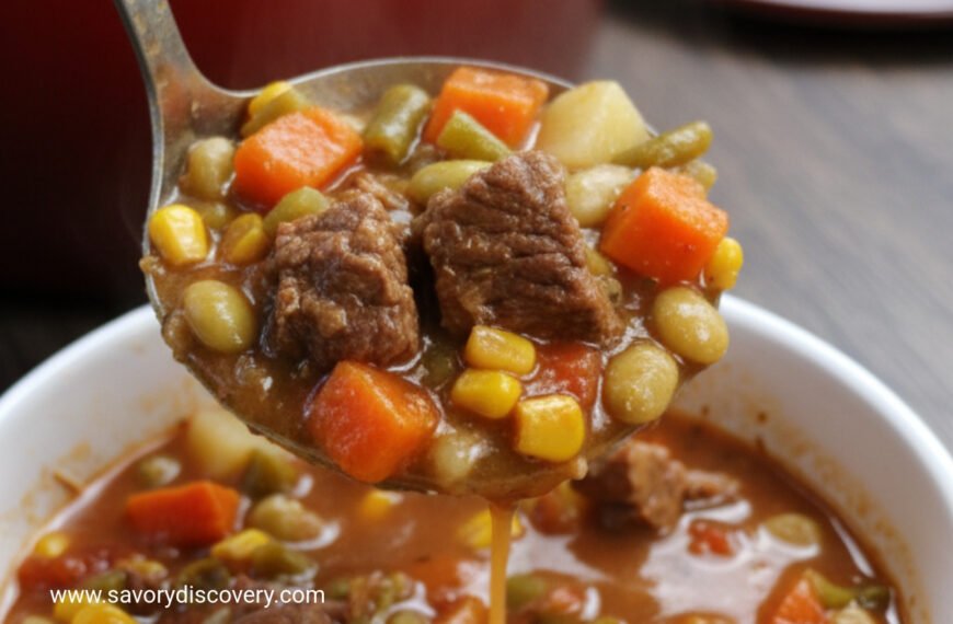 Hearty Beef and Garden Vegetable Soup