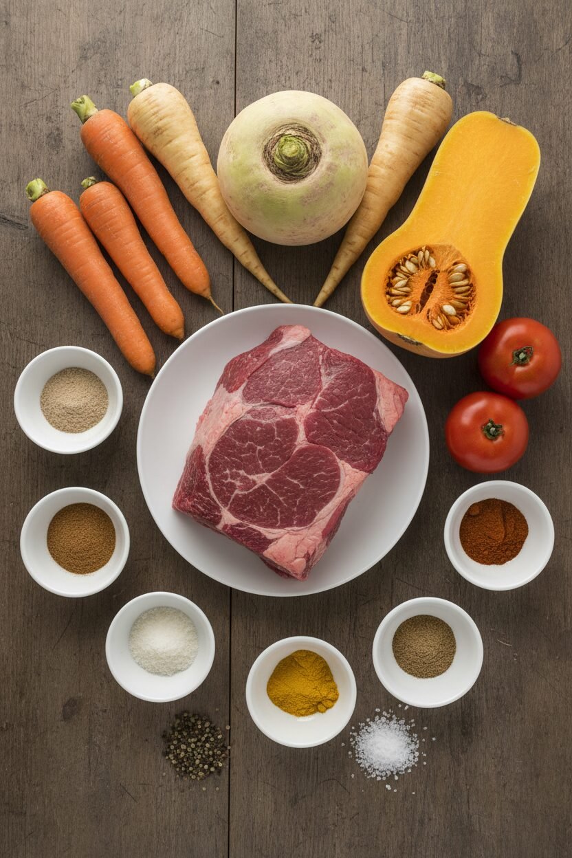 Hearty Beef and Root Vegetable Passover Stew