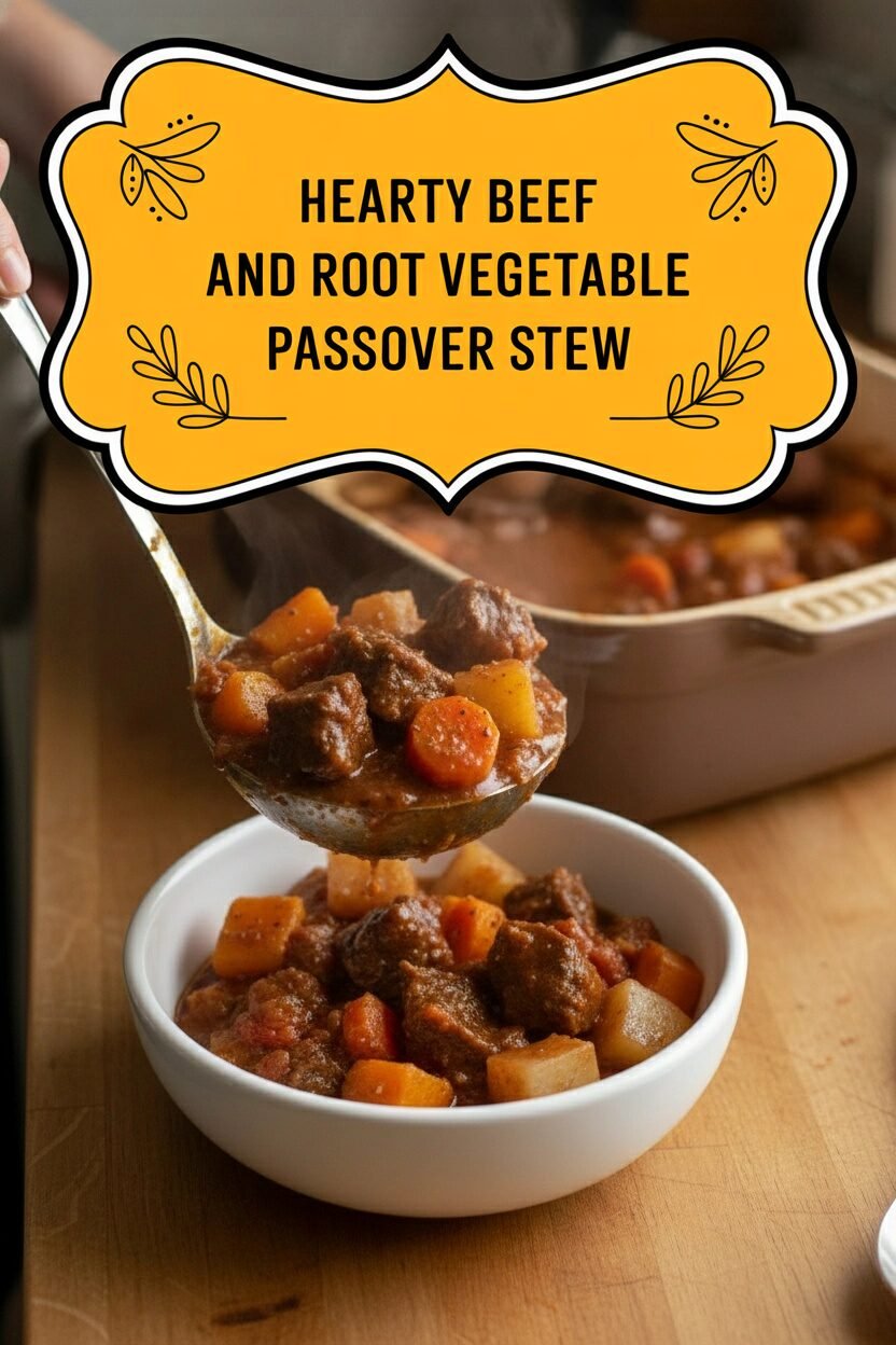 Hearty Beef and Root Vegetable Passover Stew