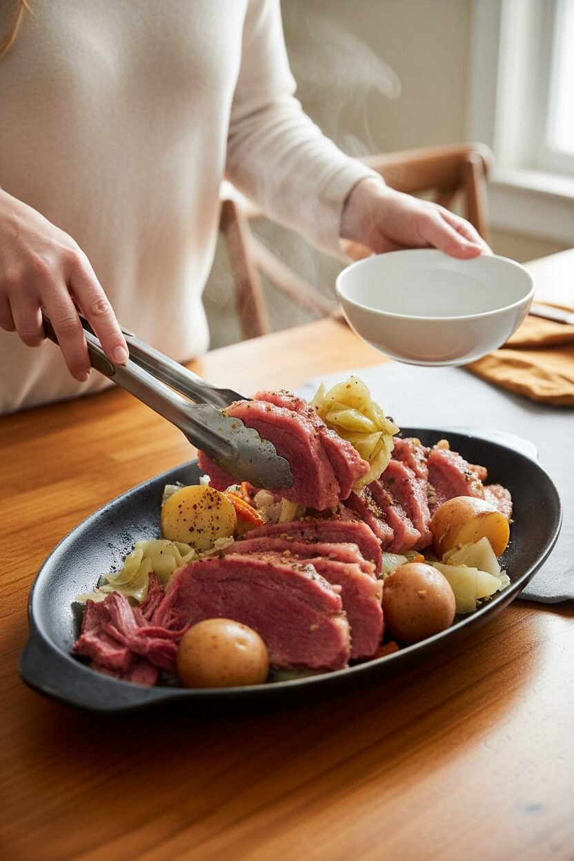 Hearty Corned Beef Cabbage and Potatoes