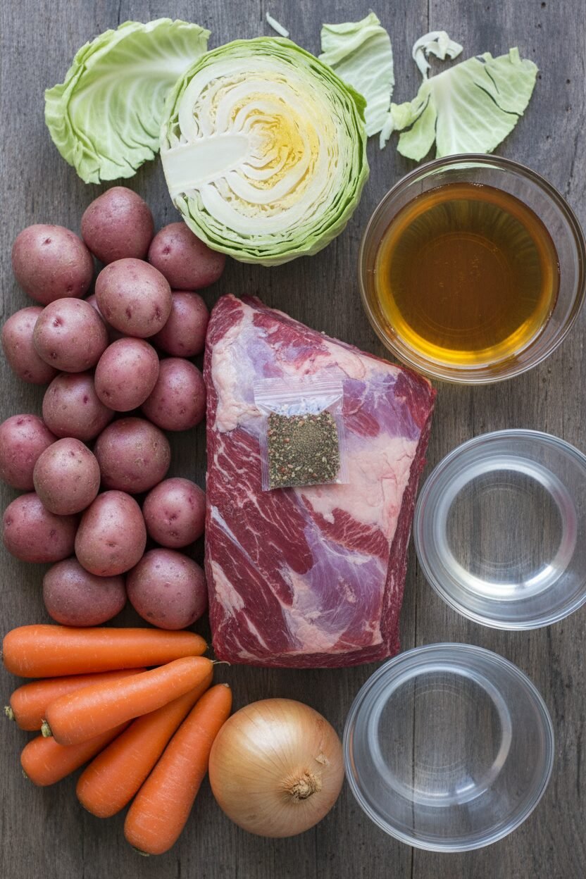 Hearty Corned Beef Cabbage and Potatoes