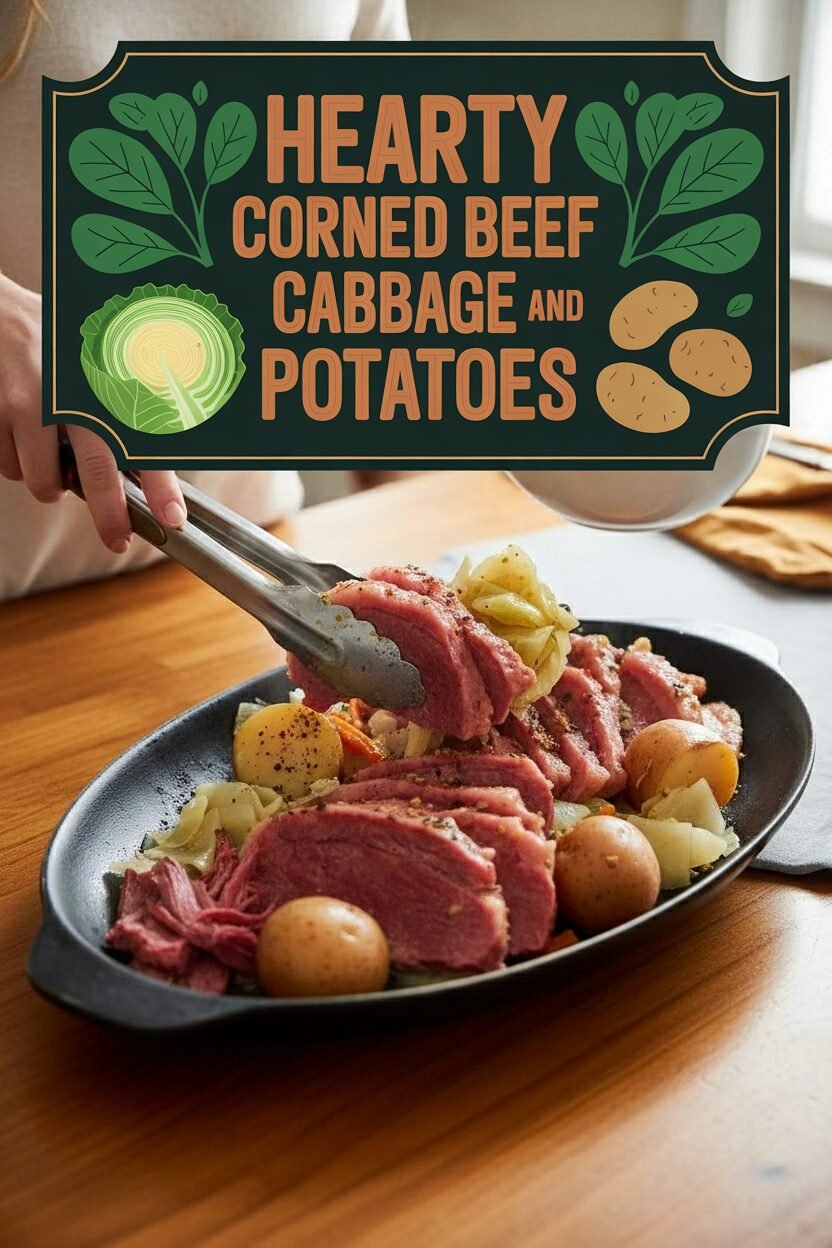 Hearty Corned Beef Cabbage and Potatoes