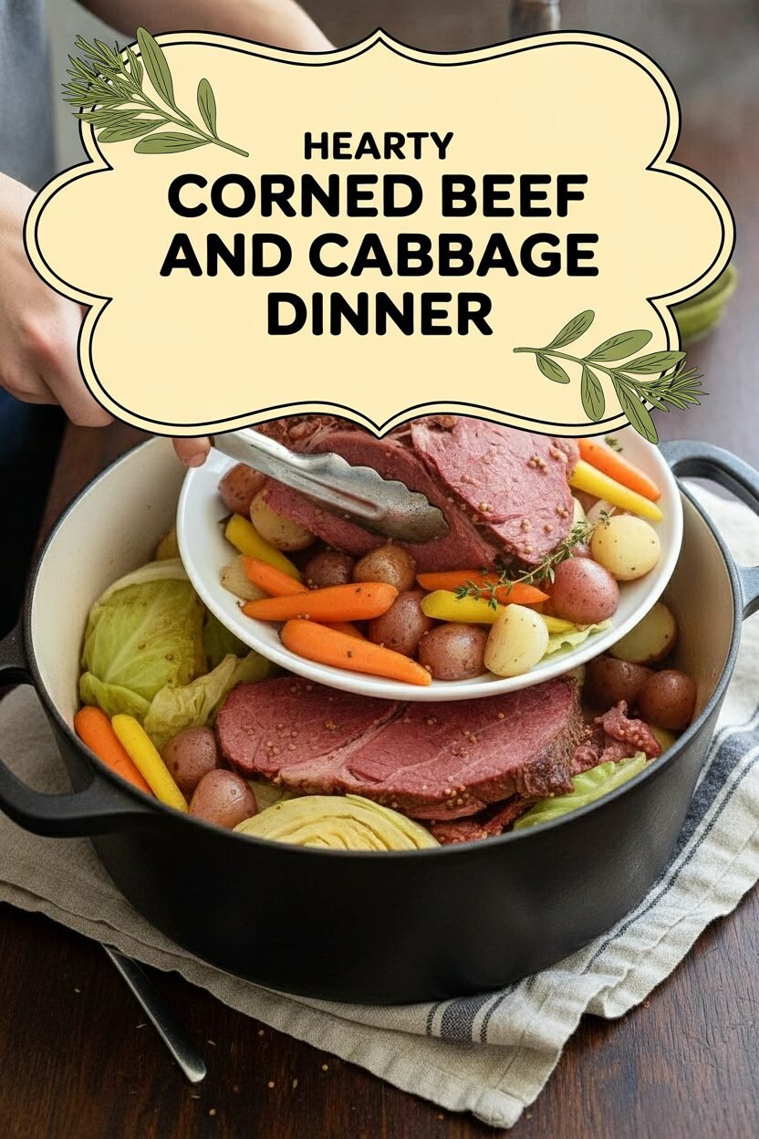 Hearty Corned Beef and Cabbage Dinner