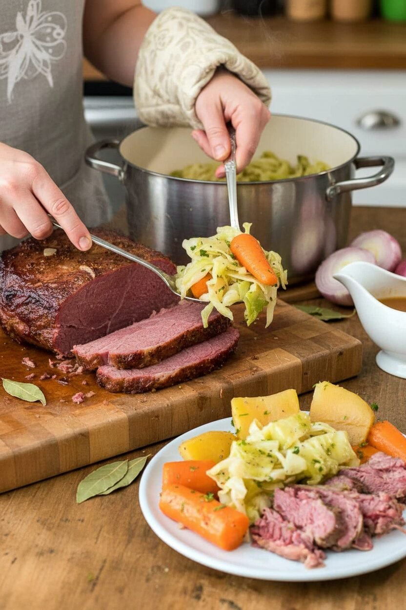 Hearty Corned Beef and Cabbage Supper