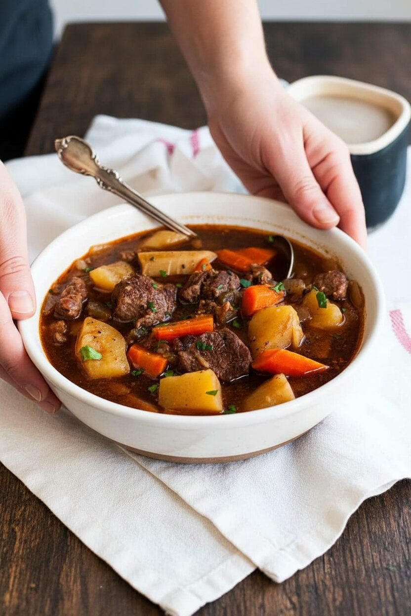 Hearty Guinness Beef Slow Cooker Stew