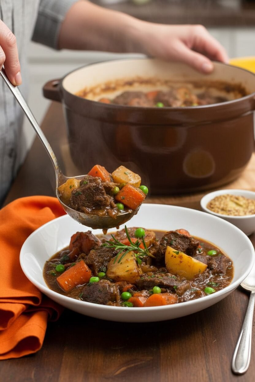Hearty Guinness Beef and Root Vegetable Stew