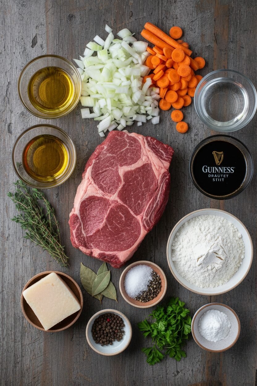 Hearty Guinness Stew with Fluffy Herbed Dumplings