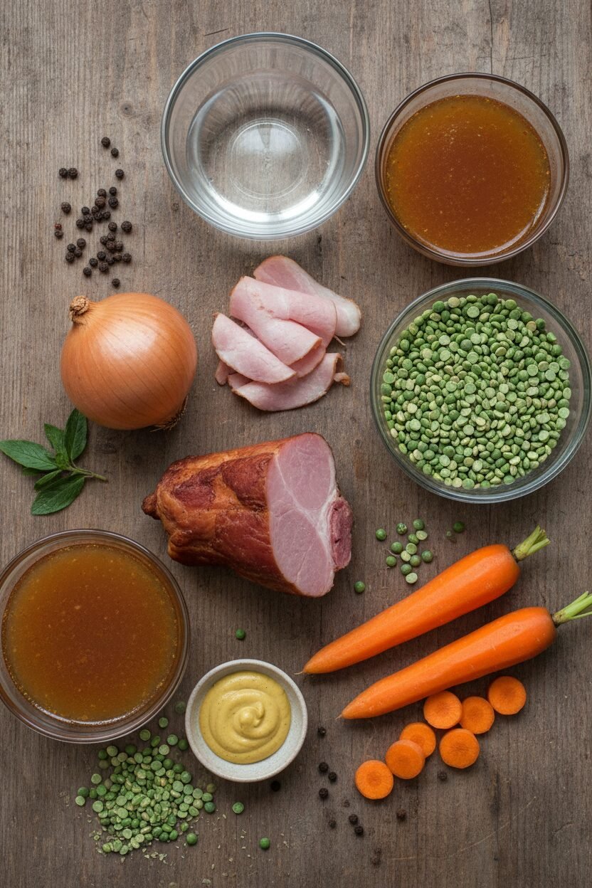 Hearty Ham and Split Pea Soup