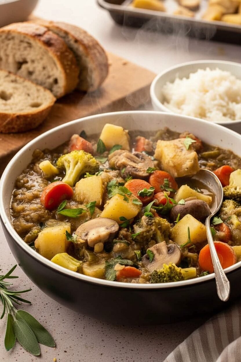 Hearty Lentil and Garden Vegetable Stew