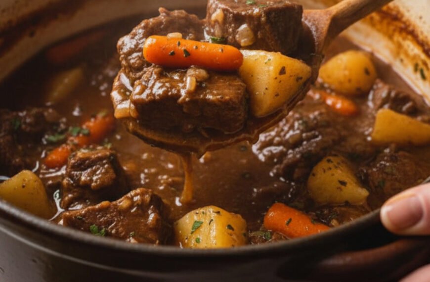 Quick Instant Pot Beef Stew with Red Wine and Carrots