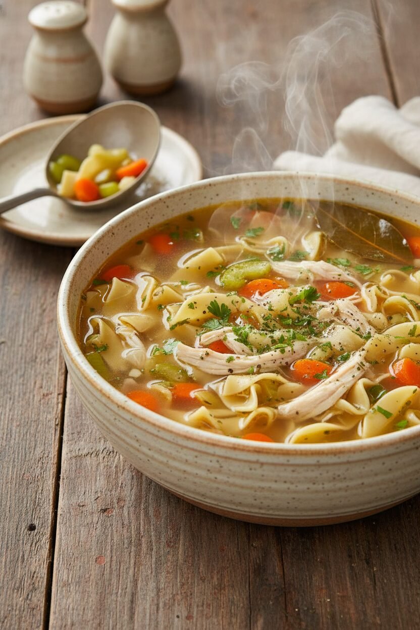 Hearty Slow Cooker Chicken Noodle Soup
