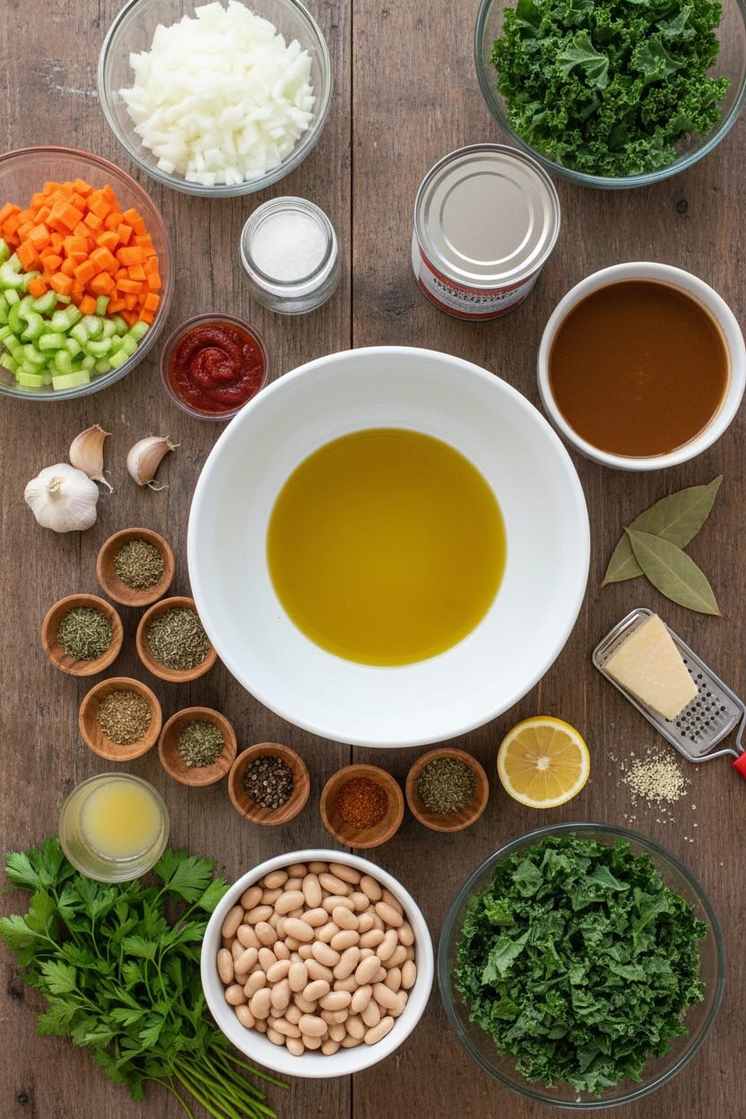 Hearty White Bean and Kale Slow Cooker Soup