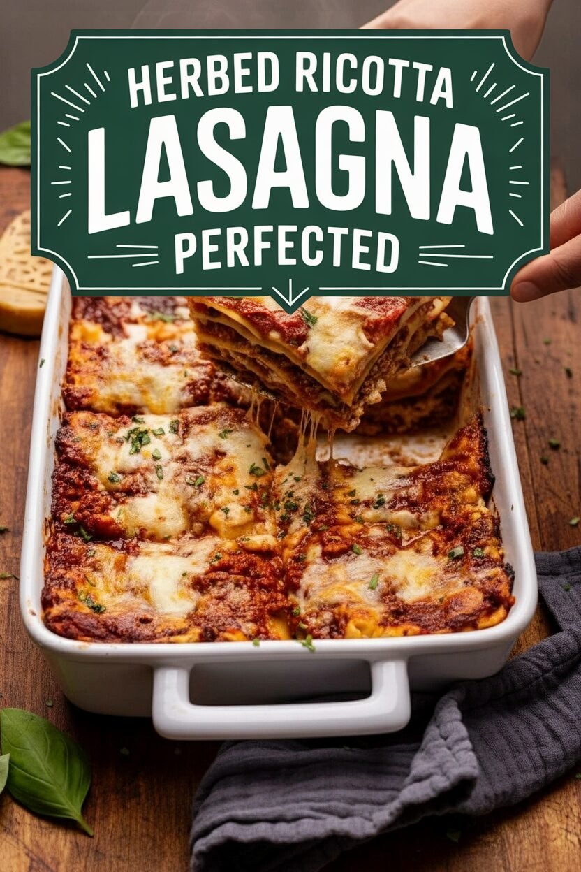 Herbed Ricotta Lasagna Perfected