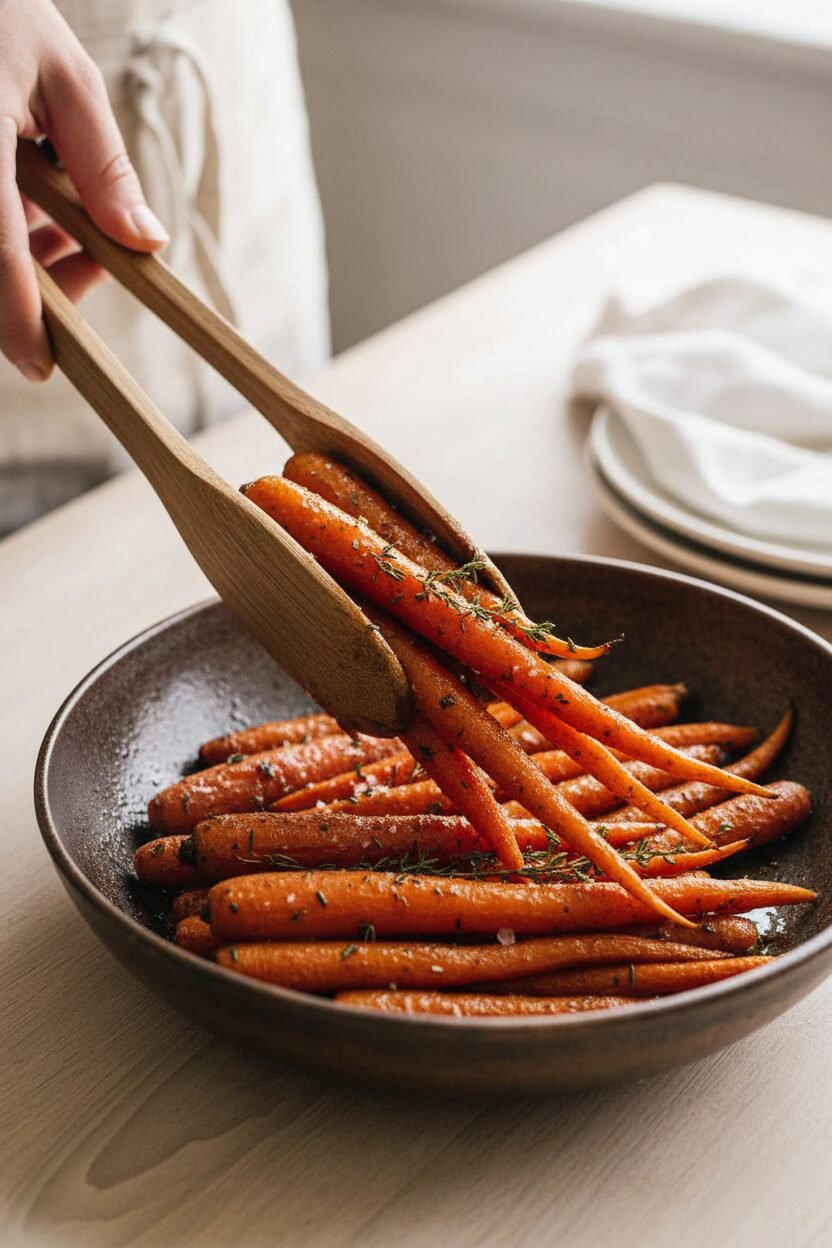 Honey Balsamic Glazed Roasted Carrots