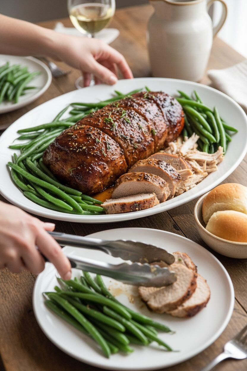 Honey Balsamic Slow Cooked Pork Tenderloin