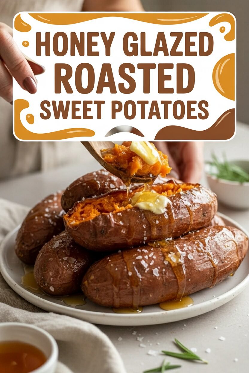 Honey Glazed Roasted Sweet Potatoes