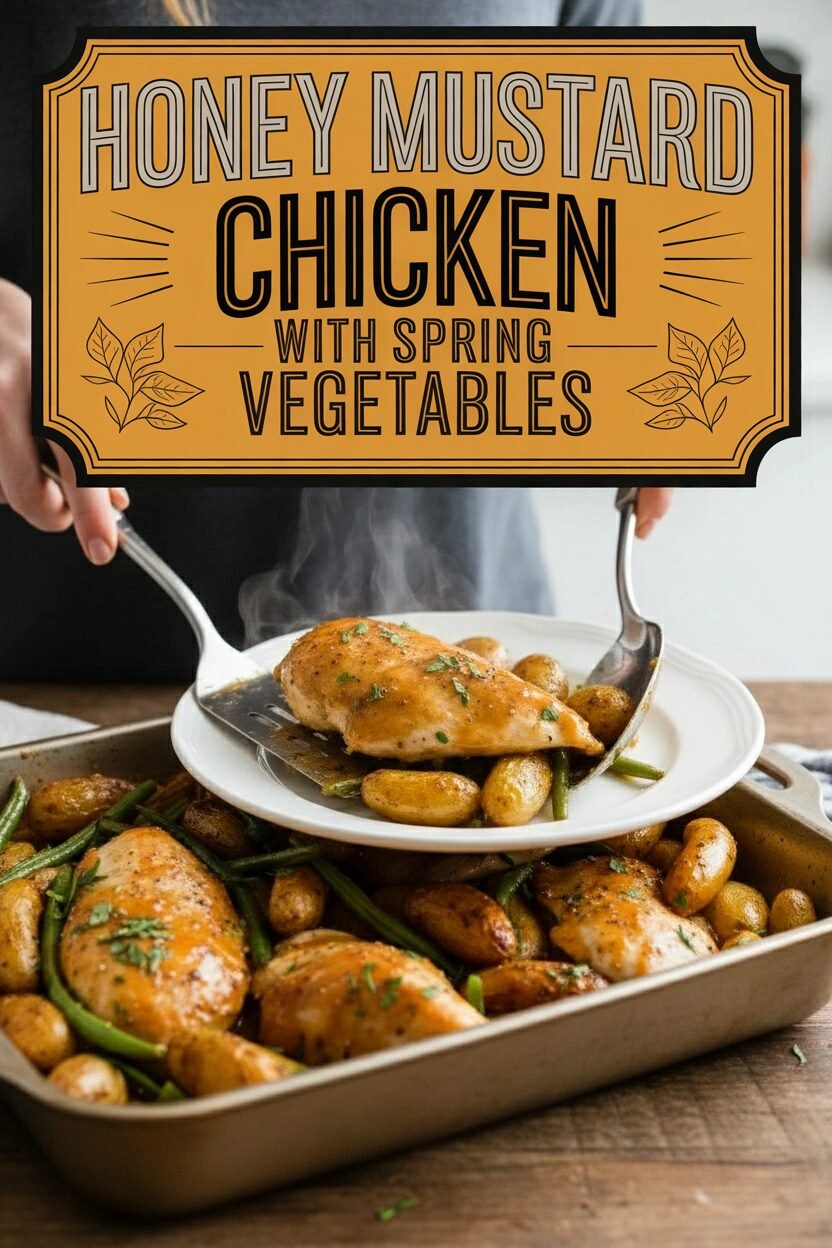 Honey Mustard Chicken with Spring Vegetables