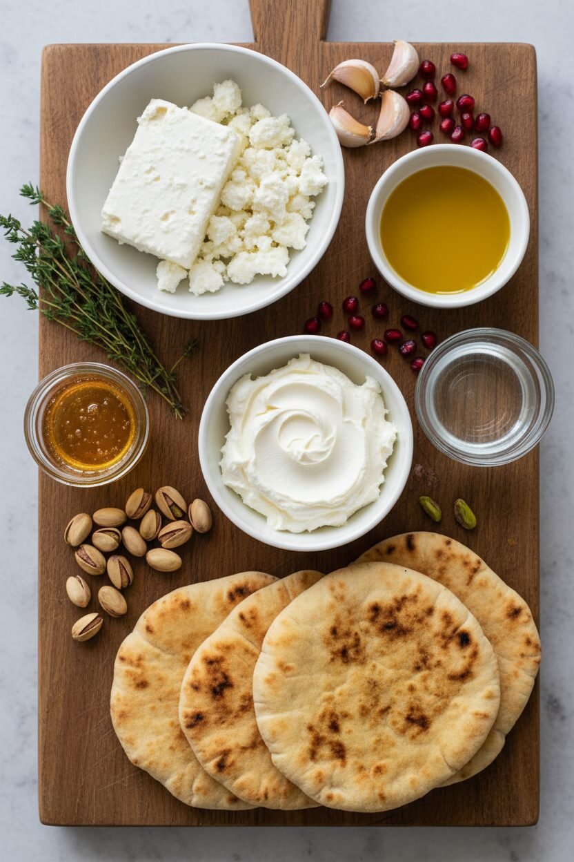 Honey Pistachio Whipped Feta Dip