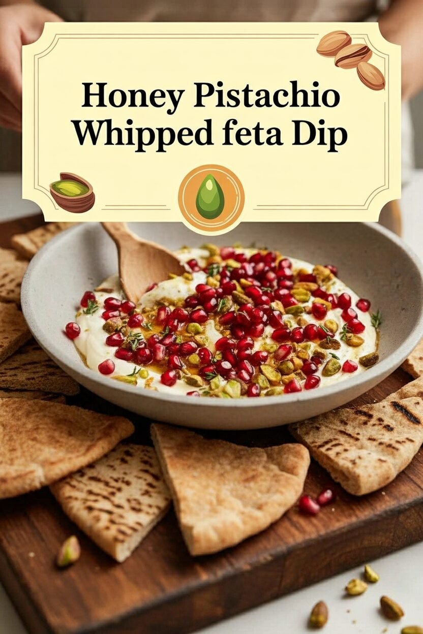 Honey Pistachio Whipped Feta Dip