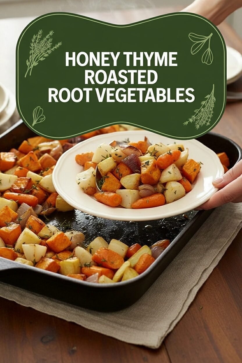 Honey Thyme Roasted Root Vegetables