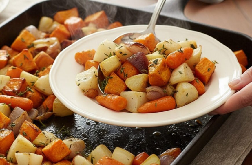 Honey Thyme Roasted Root Vegetables
