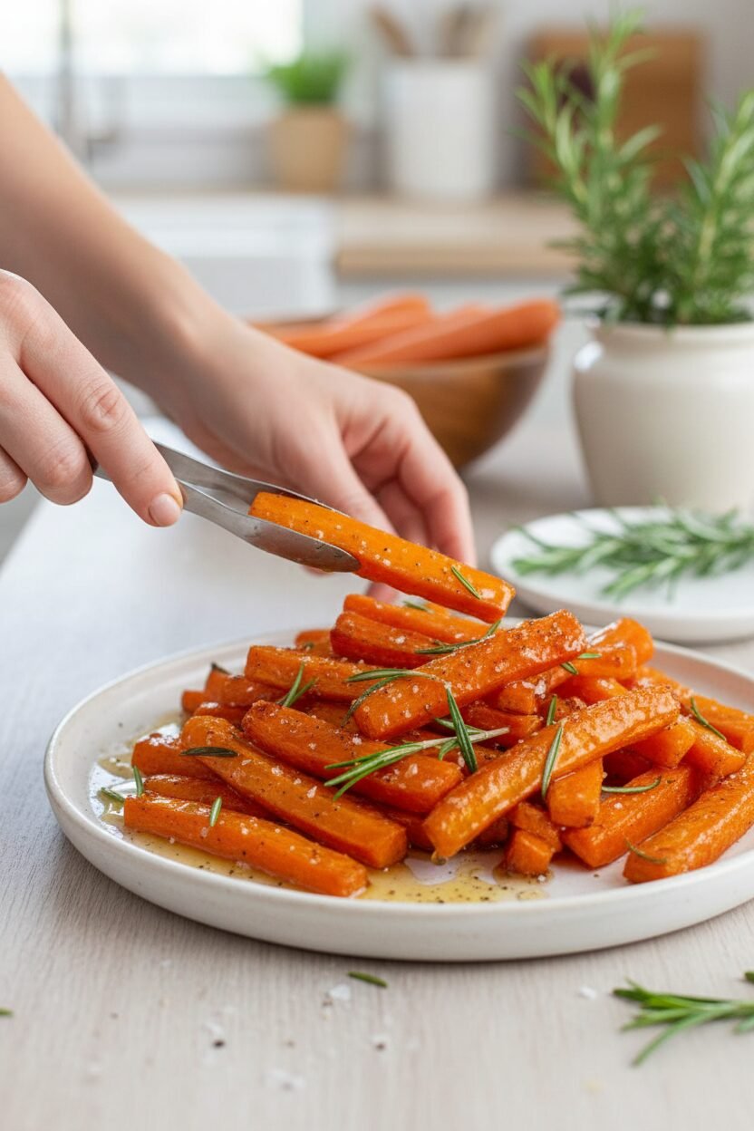 Hot Honey Glazed Carrot Fries